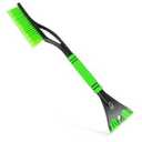 MUQIDA Snow Brush and Ice Scraper for Car Windshield, 23.6" Scratch Free Auto Scraper Soft Bristle Brush with Ergonomic Grip, Detachable Winter Snow Removal Tool for Cars Trucks SUVs (Green)