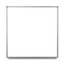 Luxor Home Office School Wall-Mounted Magnetic Dry Erase Whiteboard with Aluminum Frame - 48"W x 48"H
