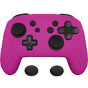 playvital Samurai Edition Ergonomic Silicone Skin Protective Case for Nintendo Switch Pro, Soft Anti-slip Controller Grip Protector for Nintendo Switch Pro with Thumb Grips - Neon Purple