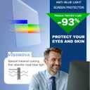 Anti Blue Light Screen Protector for 20, 20.2, 21.5, 21.6, 22 Inches - 16:9 / 16:10 Aspect Ratio Computer Monitor Hanging Type Blue Light Blocking Filter Anti Scratch Eye Protection Shield for Desktop Computer