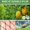 DQS Bird Netting for Garden Protection - 25x25ft Poultry Netting for Chicken Coop, 1 Mesh Heavy Duty Garden Net, Fruit Tree Netting for Blueberry Bushes, Vegetable Against Squirrels, Deer