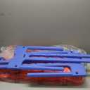 SDADI Height Adjustable Giant 4 in a Row Connect Game, 2-in-1 Jumbo 4-to-Score Game with Ring Toss Game Set, Indoor Outdoor Yard Game Party Game for Kids Adults and Family, Blue