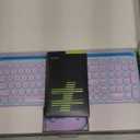 seenda Bluetooth Keyboard and Mouse for iPad, CTU-301 Wireless Multi-Device Connection Bluetooth+2.4G Keyboard Mouse Combo with Tablet Holder for iPad/Macbook/Windows, iOS/Andriod/Phone, Blue & Purple