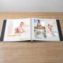 Large Photo Album Self Adhesive Scrapbook Album for 46 810 Pictures DIY Magnetic Linen Cover Album 60 Pages for Family Wedding Gifts with Metal Pen and Plastic Board