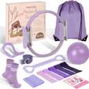 Pilates Kit for Women 13PCS, Pilates Ring Ball Resistance Bands Workout Set