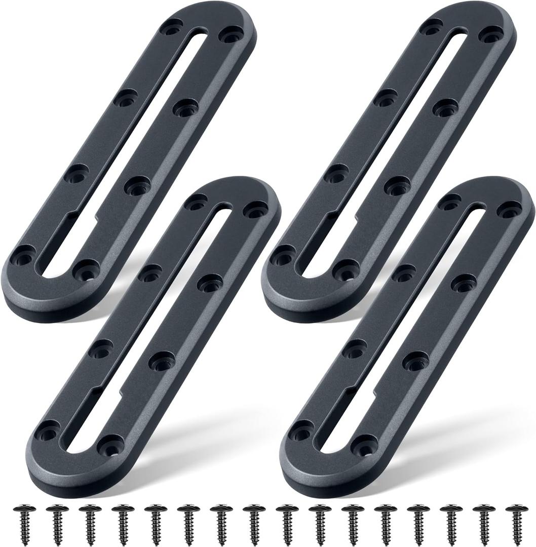 Hohean Kayak Track, Kayak Low Profile Track for Fishing Rod Holder, Kayak Track Accessories for Cup Holder, Kayak Accessories Mount Track, Kayak Rail Track for Paddle Holders (7 Inch)