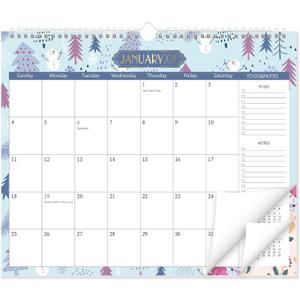 GuassLee Wall Calendar 2026-2027 from Jan. 2026 to Jun. 2027, 18-Month Paper Wall Planner with To-Do List and Notes for Office School Home Teacher Planning, 14 x 11.5 (Blue)
