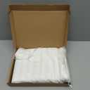 Ling's Moment Wedding Chiffon Chair Sashes Cover Aisle Decorations Draping Fabric Wrinkle-Free with Tie 16 Pcs White for Party Ceremony Reception Floral Arrangement Banquet Outdoor Decor