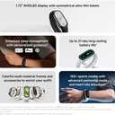 XIAOMI Mi Smart Band 10 (2025) Global Version - 1.72" AMOLED Display | 21 Days Battery Life | Touchscreen, Multi-Sport Tracker, Activity Tracker, Heart Rate Monitor | BT5.4 - (Midnight Black)