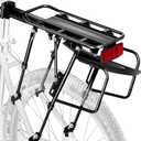 Rear Bike Rack,310 LB Capacity Solid Bearings Bike Cargo Rack w/Fender & Large Size Reflective,Quick Release Mountain Road Bicycle Rear Racks,Universal Bike Luggage Touring Carrier Rack,YONTUO