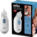 Braun Electric Nasal Aspirator - Mucus Remover, Blocked Nose Relief for Newborn, Baby and Toddler, Electric Suction Power, 2 Suction Levels, 2 Nose Tip Sizes, Dishwasher Safe, FSA and HSA Eligible