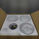 Fivemengo 3 Pack Glass Pendant Lights Kitchen Island 8.7 Inches Modern Gold Glass Pendant Light Fixtures Brass Hanging Lighting for Kitchen Over Sink Dining Room Bedroom E26