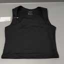 REORIA Butsmooth Women's Square Neck Going Out Crop Tops Double Lined Cute Basic Tank Tops 2025 Clothes (Large, Black)