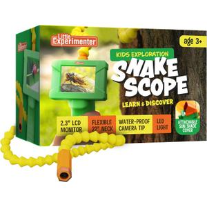 Borescope Snake Camera with Light for Kids, Outdoor Educational STEM Toys, Science Gifts for 5 Year Old Boy, Camping Nature Activities, Best Birthday Gift for Boys, Girls Ages 4,5,6,7,8,9,10 Years Old