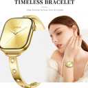 Bling Diamond Band Compatible with Apple Watch for Women 40mm 42mm 41mm 38mm 44mm 45mm 46mm, Slim Sparkly Bracelet Dressy Metal Strap with Jewelry Crystal for iWatch Series 11 SE 10 9 8 7 6 5 4 3 2 1