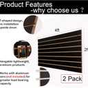 FRAYSCENT Slat Wall Paneling for Retail Display 2 Pack 4'x2', Black MDF Slatwall Panel for Garage Organizer Shiplap Wall Paneling,Slat Board Garage Slatted Storage Systems, Easy Install