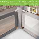 3-Piece Queen Size Bed Rail for Toddlers - Adjustable Baby Bed Rail Guard, Kids Safety Bed Rail for Queen Size Bed (78.7"x78.7"x60"-Grey)
