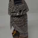 Solar Powered Garden Owl with Motion Detection, Rotating Head, Realistic Hoots and Silent Mode, Outdoor Statue and Sculpture, Owl Decoration for Home, Garden, Patio and Lawn