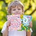 100 Pieces Sticker Charts Incentive Chart for Classroom Reward Chart for Kids in 4 Designs with 2160 Mini Stickers Dry Erase Chore Chart for Classroom Teaching or Home Using (Cute Style)