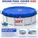 30FT Round Winter Pool Cover Heavy Duty Pool Covers for Above Ground Pools