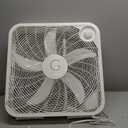 Genesis 20" Box Fan, 3 Settings, Max Cooling Technology, Carry Handle, White (G20BOX-WHT)