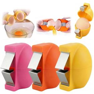 3PCS Stainless Steel Egg Shell Opener, 2026 Upgrade Egg Cracker Tool, Multifunctional Egg Shell Opener for Raw & Hard-Boiled Eggs
