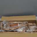 Wedding Sign Holder, Adjustable Welcome to Our Wedding Sign Stand W/Design Bundle & Leather Sign Hanging Straps, Heavy Duty Easel Stand for Sign, Wedding Seating Chart Stand, Easel for Display (Copper)