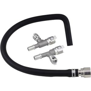 HVAC Heater Hose Assembly with Metal Tee Connector Compatible with Cadillac Escalade/Chevrolet Suburban/Tahoe/GMC Sierra, replace 15145587 15051852 15195404 626-564