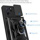 Bracket Shell for Xiaomi K60 Ultra and 13T Pro, Slide Camera Lens Cover Case (Black)