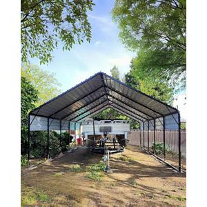 Garveelife 20'x25'x13' Metal Carport for 2 Cars, Heavy Duty Extra Tall Carport for Heavy Snow, Reinforced Frame, Permanent Shelter for Bass Boats, Full-Sized Pickup Trucks, and Tractors, N.W. 980 Lbs