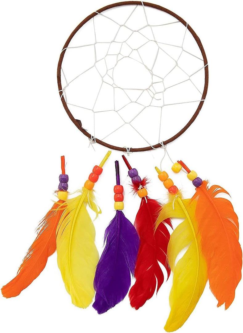 Fun Express Dream Catcher Craft Kit for Kids - Makes 12 Dream Catchers - Individually Packaged - DIY Crafts and Home Activities