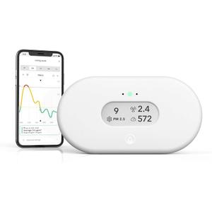 Airthings 2960 View Plus - Battery Powered Radon & Air Quality Monitor (PM, CO2, VOC, Humidity, Temp, Pressure)