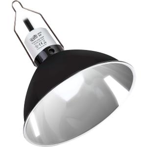 Reptile Light Fixture, 8.5'' Reptile Dome for Reptile Light/Heat Lamp/Ceramic Heat Emitter, 1-Pack 8.5 Inch Standard Light Dome