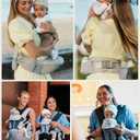 Baby Carrier, MOMTORY Safety-Certified 6-in-1 Baby Carrier Newborn to Toddler, Adjustable Detachable Infant Baby Hip Seat Carrier for 7-50lbs, All Seasons, Perfect for Shopping Travelling