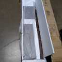 JXQTLINGMU Farmhouse 76" Height Computer Desk with Hutch, Office Desk with Charging Station, Drawers and Storage Cabinet, Workstation for Office Home, Brown