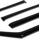 Set of 4 Tape-On Window Rain Guards for 10-13 Soul AM SUV Smoke Tint Window Visor Shade/Sun Wind/RAIN Deflector, WVS-T2-0069
