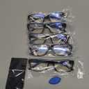 Gaoye Professional Reading Glasses for All Day - Computer Readers with Blue Light Protection - Value Pack (B1-5 Pack Light Black)
