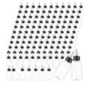 1oz Plastic Squeeze Bottles with Twist Cap Lids 30ml Clear Dispensing Bottles Empty for Sauces, Oil, Paint, Tattoo Ink, Crafts (Clear)