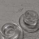 Glasseam Glass Tapered Candlestick Holders: 20Pcs Small Taper Candle Holders Bulk Short Candle Stick Candle Holder Clear Modern Candle Holder for Table Centerpiece Wedding Christmas Dining Party Decor