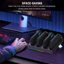 RHOTALL Charging Dock Compatible with Switch 2 Controller, Charger Base Station for Switch Controllers with 9 RGB Light Mode, LED Indication and USB Type-C Charger Cable