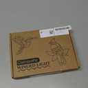 2 Packs Hummingbird Stained Glass Window Hanging Suncatchers - 6 Inch Handmade Real Glass with Copper Foil Edges, Bird Safe Gifts for Women Mom Grandma Bird Lovers(Suction Hooks Included)