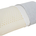 Nature Latex Pillows Queen Size for Wide Shouldered People, Extra High Profile Rubber Pillow for Side Back Sleeper,Thick Pillows Standard Firm Support for Neck Shoulder Pain Relief  GREY, 69*44*18CM
