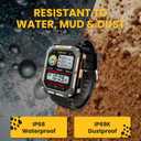 Rugged Smart Watch for Men, Original Smartwatch, Waterproof Digital Watch for The Toughest Jobs, with Fitness Trackers, Heart Rate Monitor, IP68, Pedometer, Workout Modes and More