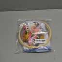 Tioncy 8 Sets Mexican Embroidery Napkins Kit 17.7 x 16.5 Inch Servilletas Para Bordar a Mano Including Mexican Napkin Bamboo Hoop Color Threads and Needles for Beginner Adult DIY Hand Craft Lover Gift