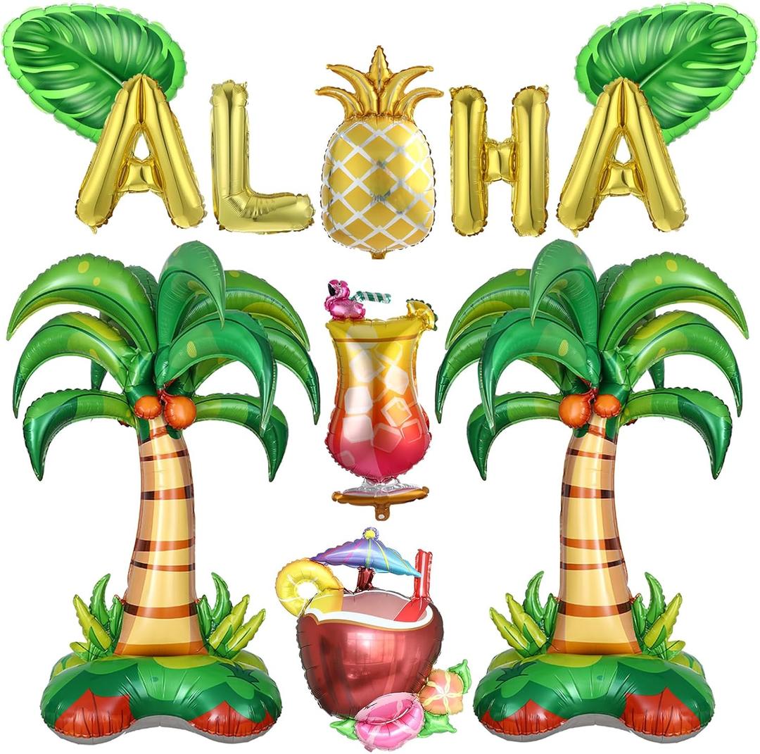 Summer Tropical Party Decoration Balloon Kit, 12Pcs, 51.97 inches