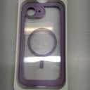 Miracase Magnetic for iPhone 16e Case Full-Body Phone with Built-in Glass Screen Protector, [Compatible with MagSafe] Military Drop Proof 16E Cover Bumper 6.1 inch, Purple