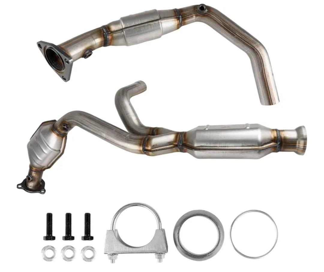 High Flow Catalytic Converter Fit for 09-13 Silverado/Sierra 1500/Avalanche 4.3/4.8/5.3/6.0L ，09-14 Tahoe/Suburban 1500/Yukon/Yukon XL 1500 4.8/5.3/6.0L Direct-Fit Catalytic Converter OE 50490