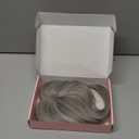 REECHO 10" Real Human Hair Topper for Women with Thinning Hair, Clip-in Crown Hairpiece for Instant Volume and Gray Root Coverage Real Hair Toppers Wiglett, Butterfly Base, Salt & Pepper