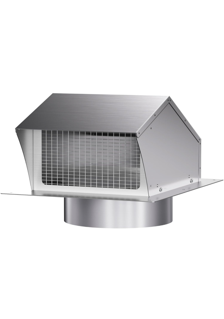 Roof Vent Cap 8 Inch Removable Roof Vent Dryer Vent Cap Attic Vent Cap with Damper