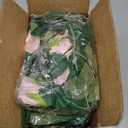 4 Pcs Flower Garland with 39.2 Ft Lights, 26.4 Ft Pink Floral Garland Fake Flowers for Home Wedding Party Wall Garden Room Outdoor Decor